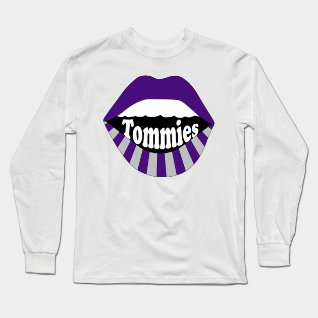 University of St. Thomas Tommies Lips Long Sleeve T-Shirt by sydneyurban